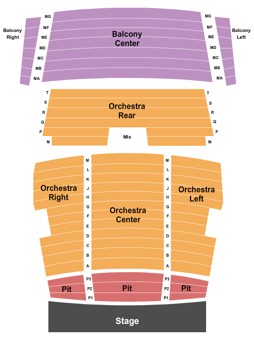 Federal Way Performing Arts & Events Center Elton John Seating Chart